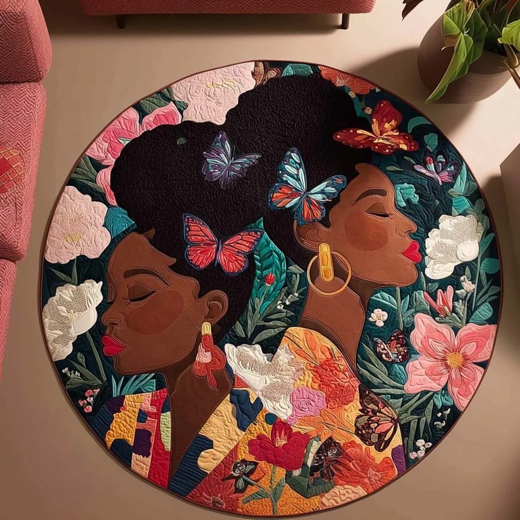 Butterfly Dreams Round Carpet