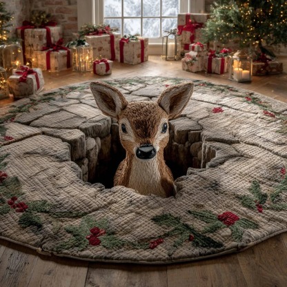 Christmas Spirit Round Carpet
