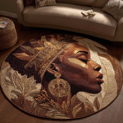 Majestic Roots Round Carpet 