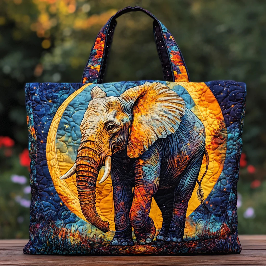 Elephant Dream Quilted Tote Bag