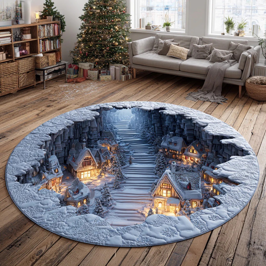 Frost Valley Magic Round Carpet