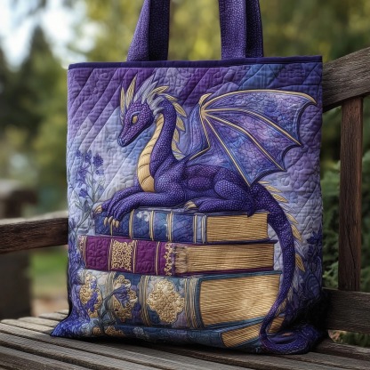 Purple Dragon Quilted Tote Bag GFTONL5737