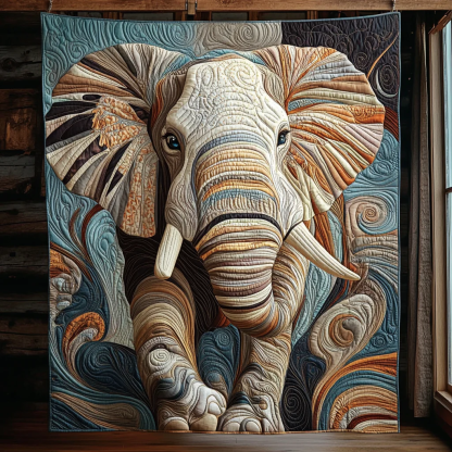 Elephant Quilted Blanket