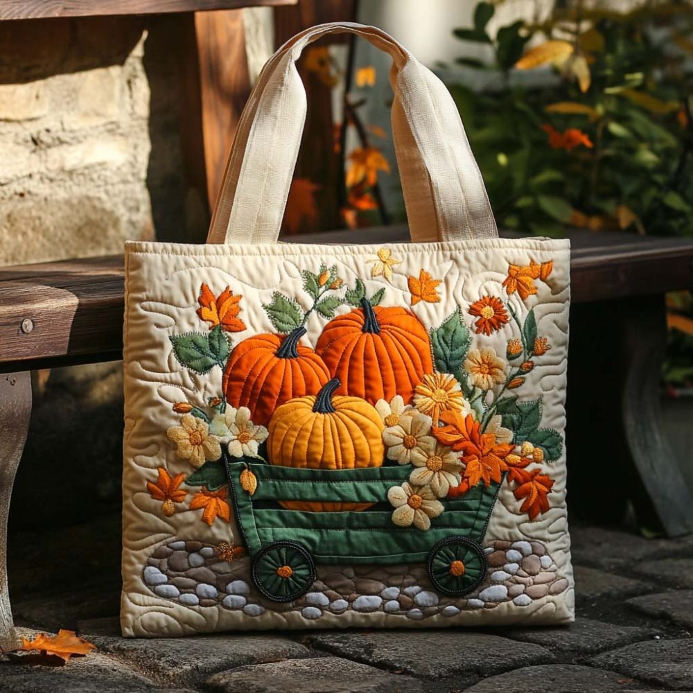 Amber Cart Quilted Tote Bag