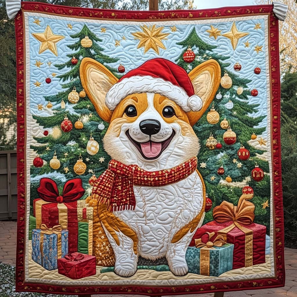 Dog Quilted Blanket