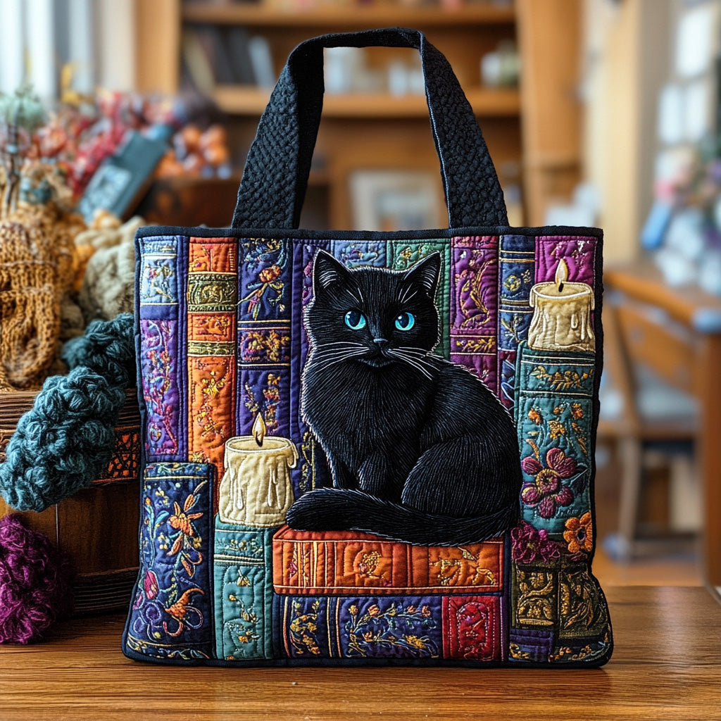 Silent Reader Quilted Tote Bag NCU0NTD1276