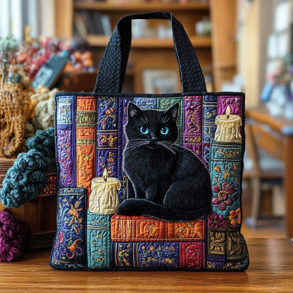 Silent Reader Quilted Tote Bag NCU0NTD1276
