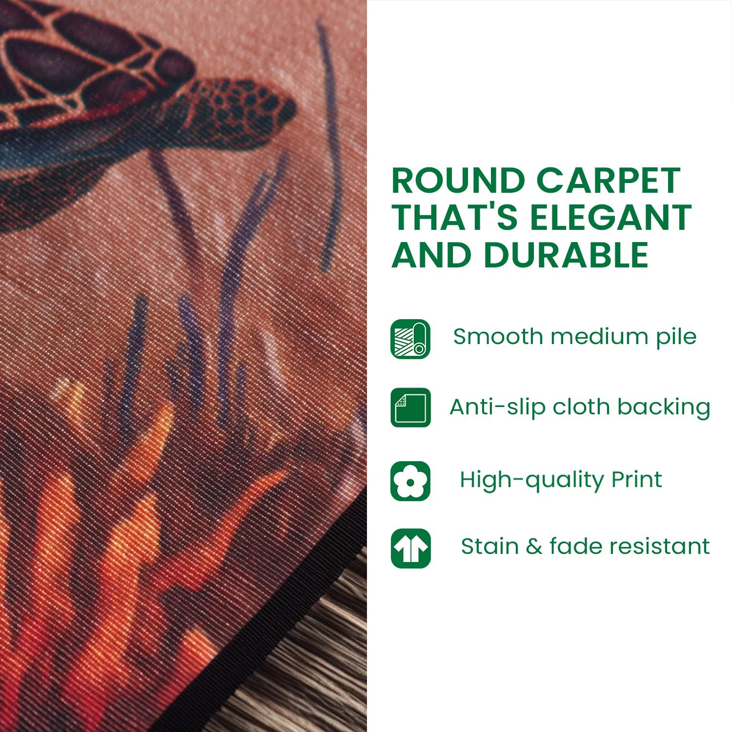 The Scholar Dragon Round Carpet