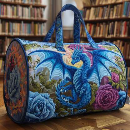 Blue Dragon Quilted Duffle Bag GFTOMA3093