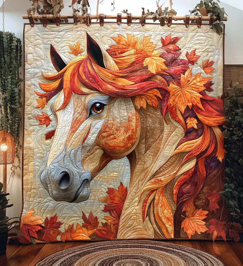 Horse Quilted Blanket