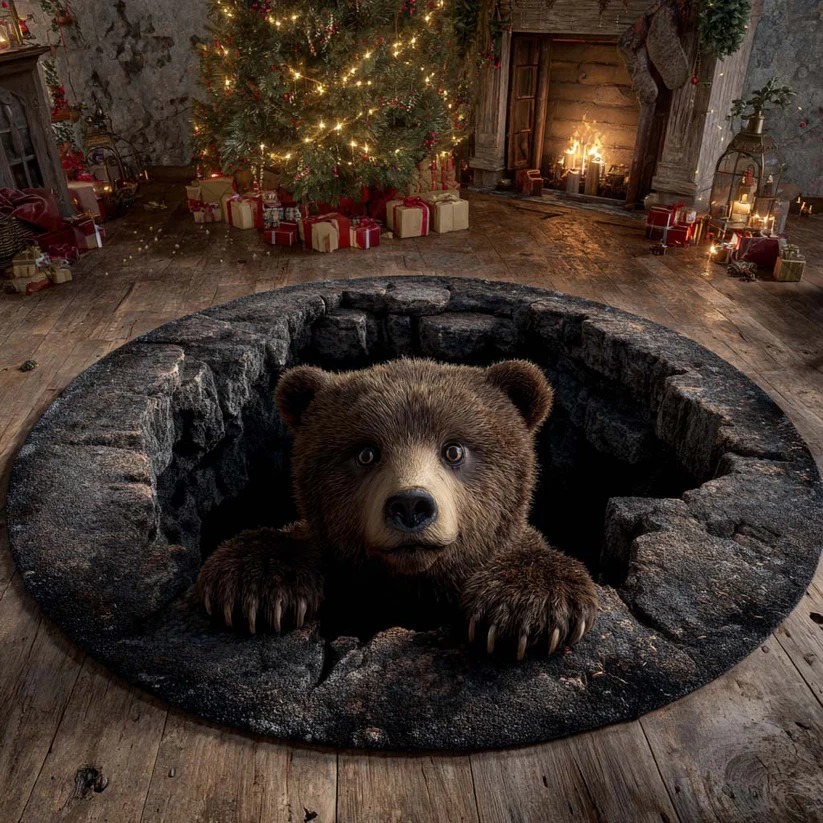 Bear Round Carpet