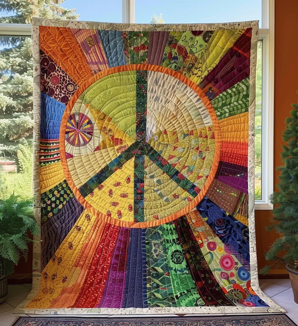 Hippie Quilted Blanket