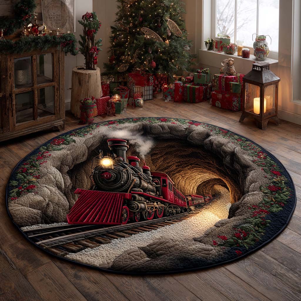 Christmas Quilted Round Mat