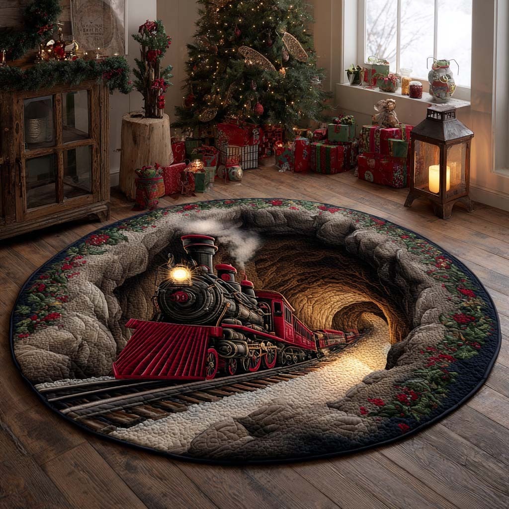 Christmas Quilted Round Mat