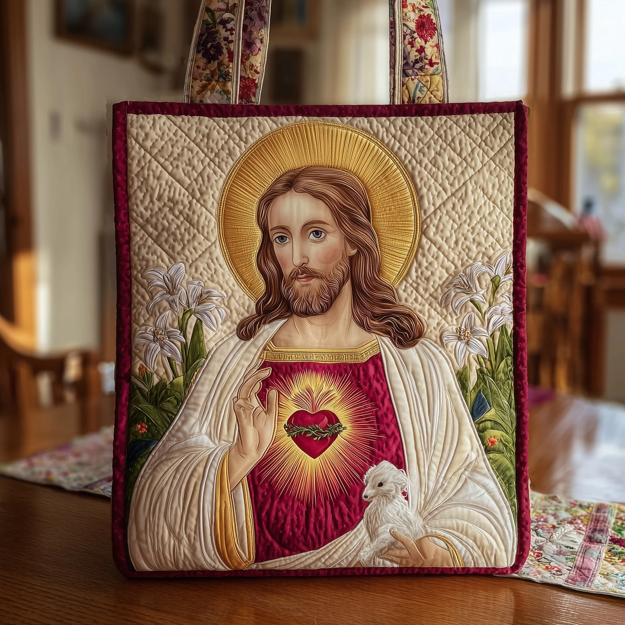 Blessing Wish Quilted Tote Bag GFTONT1689