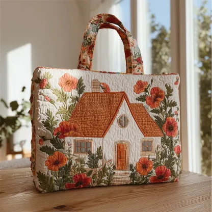 Cottage House Quilted Tote Bag GFTONT1702