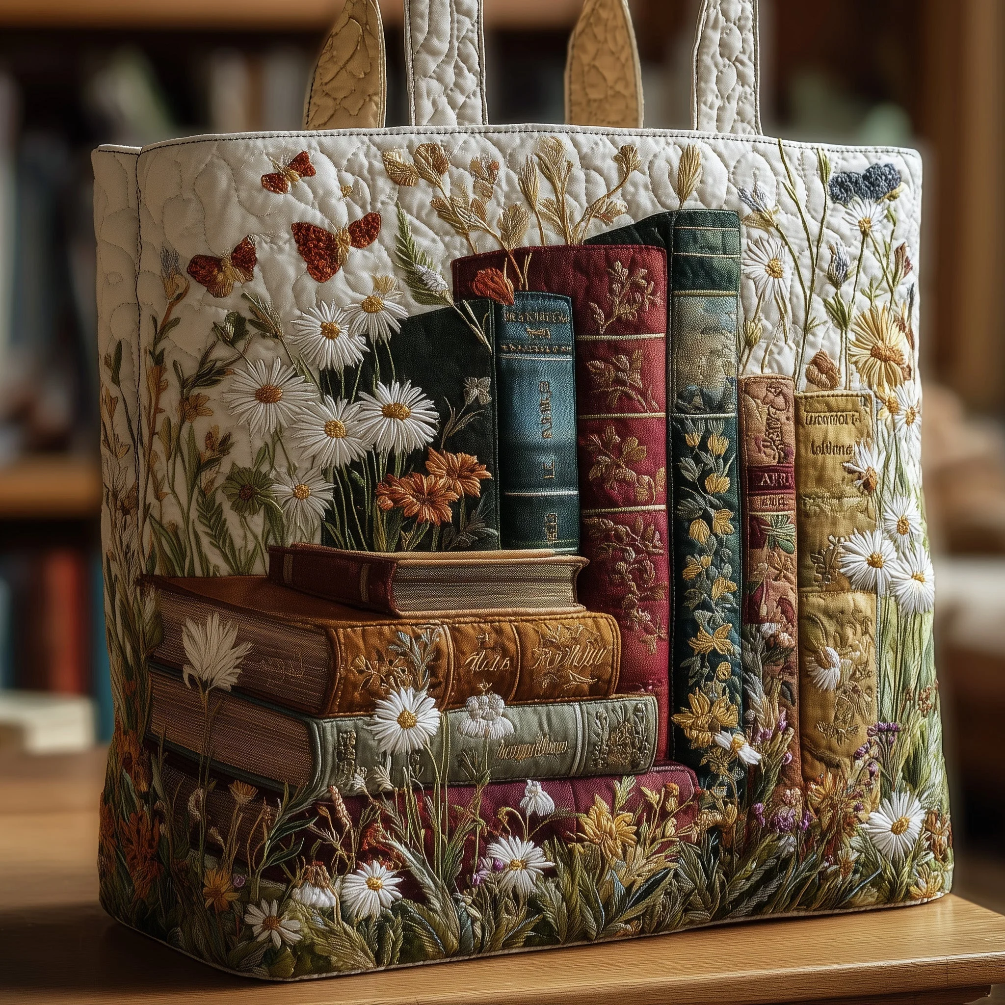 Book Haven Quilted Tote Bag GFTONL5220