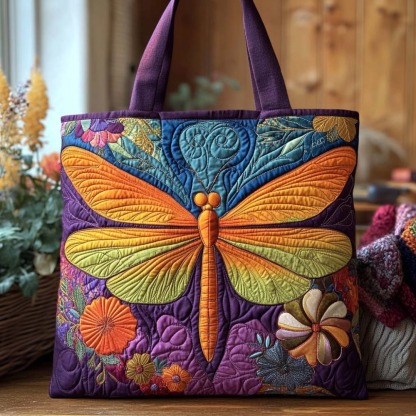 Autumn Flight Quilted Tote Bag