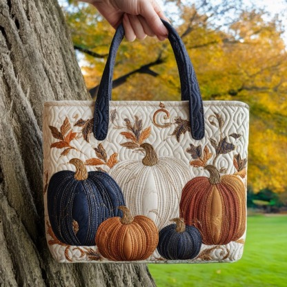 Autumn Glow Quilted Tote Bag