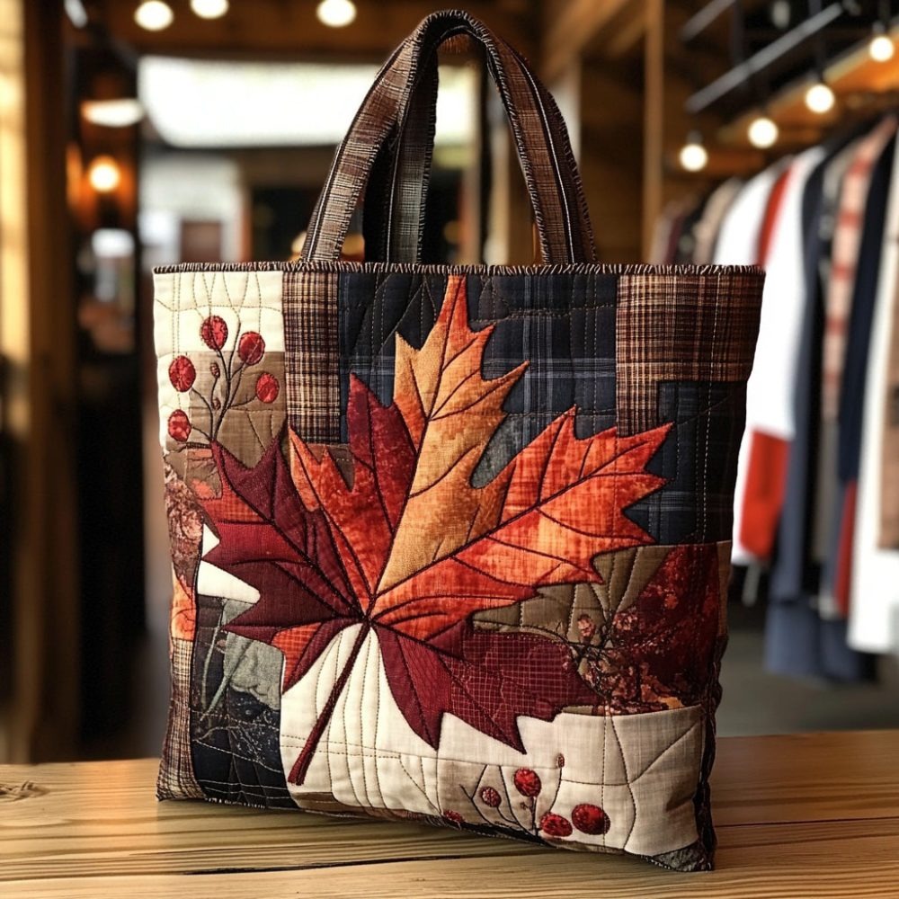 Autumn Glow Quilted Tote Bag