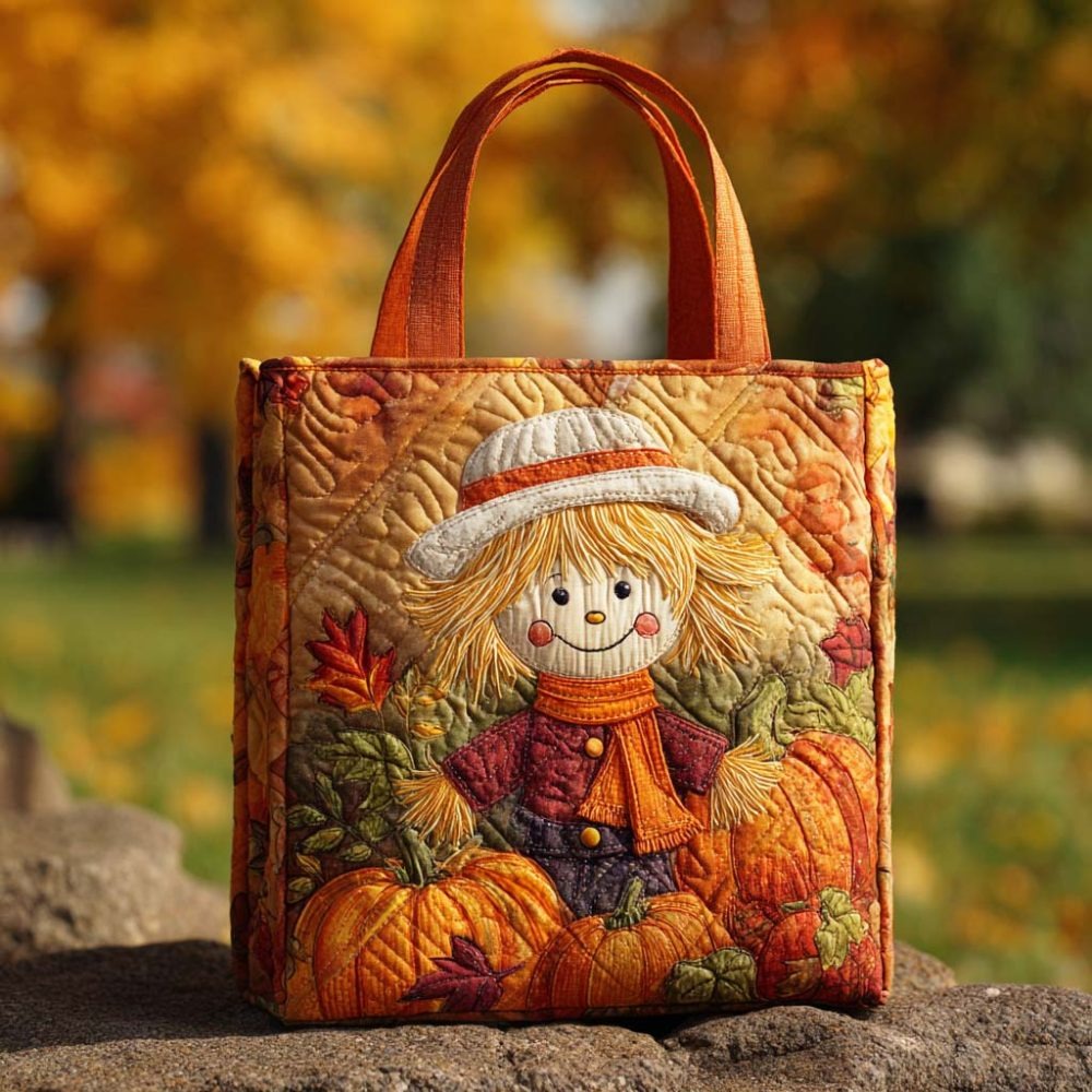 Autumn Glow Quilted Tote Bag