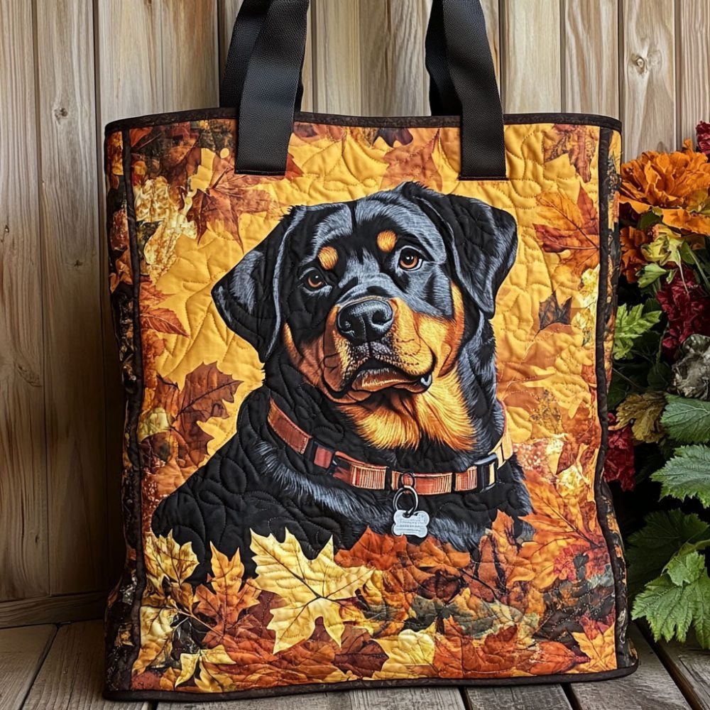 Autumn Guardian Quilted Tote Bag