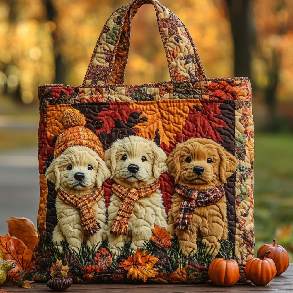 Autumn Pure Heart Quilted Tote Bag