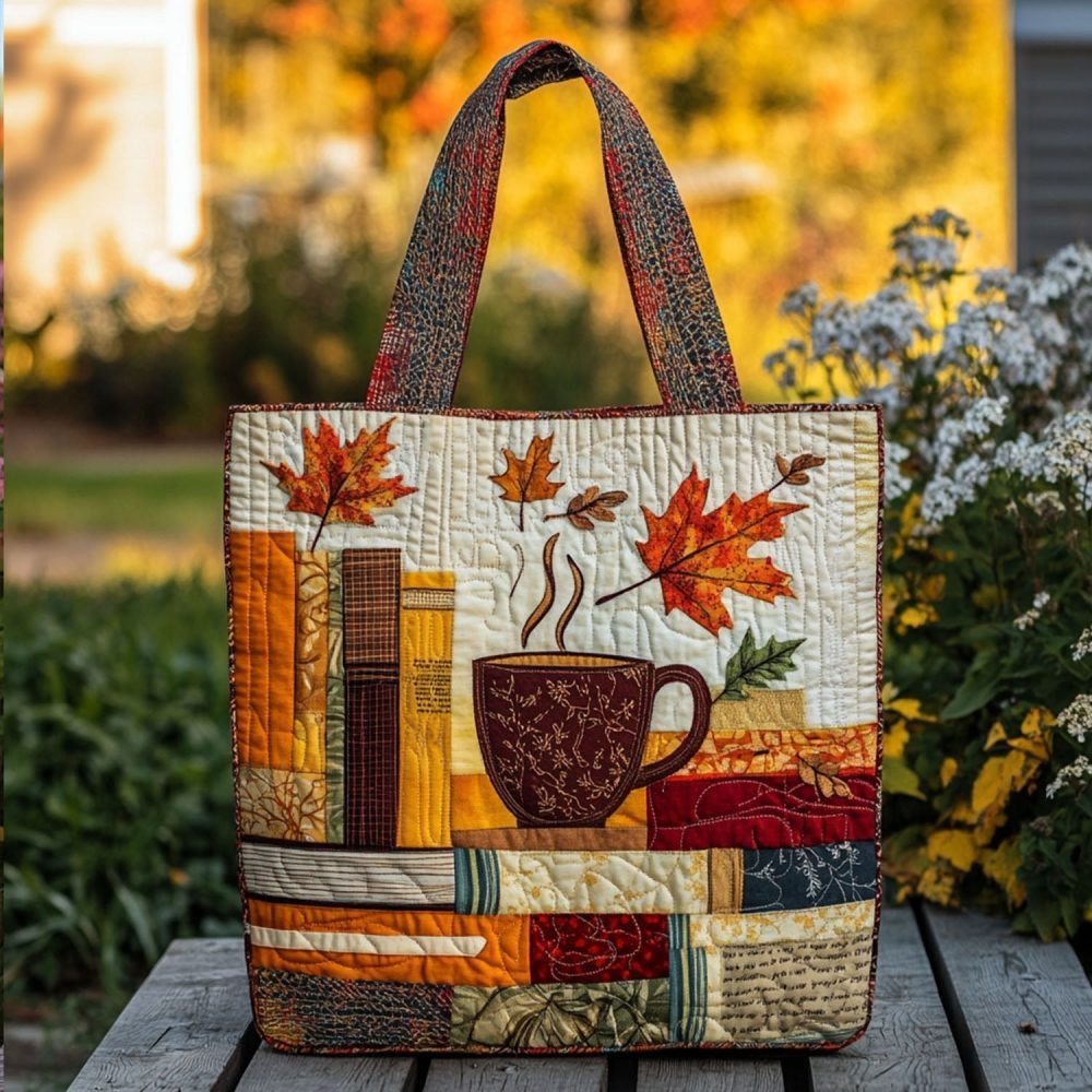 Autumn Stories Quilted Tote Bag
