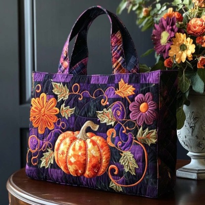 Autumn Echo Quilted Tote Bag