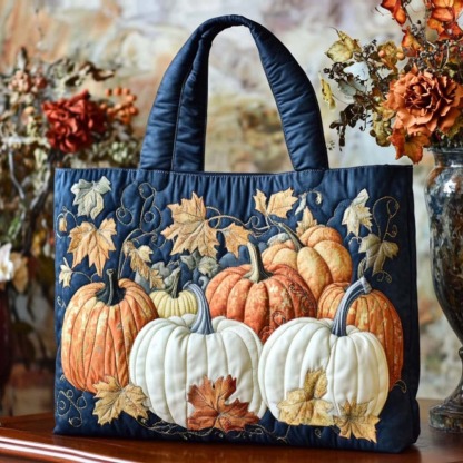Autumn Essence Quilted Tote Bag