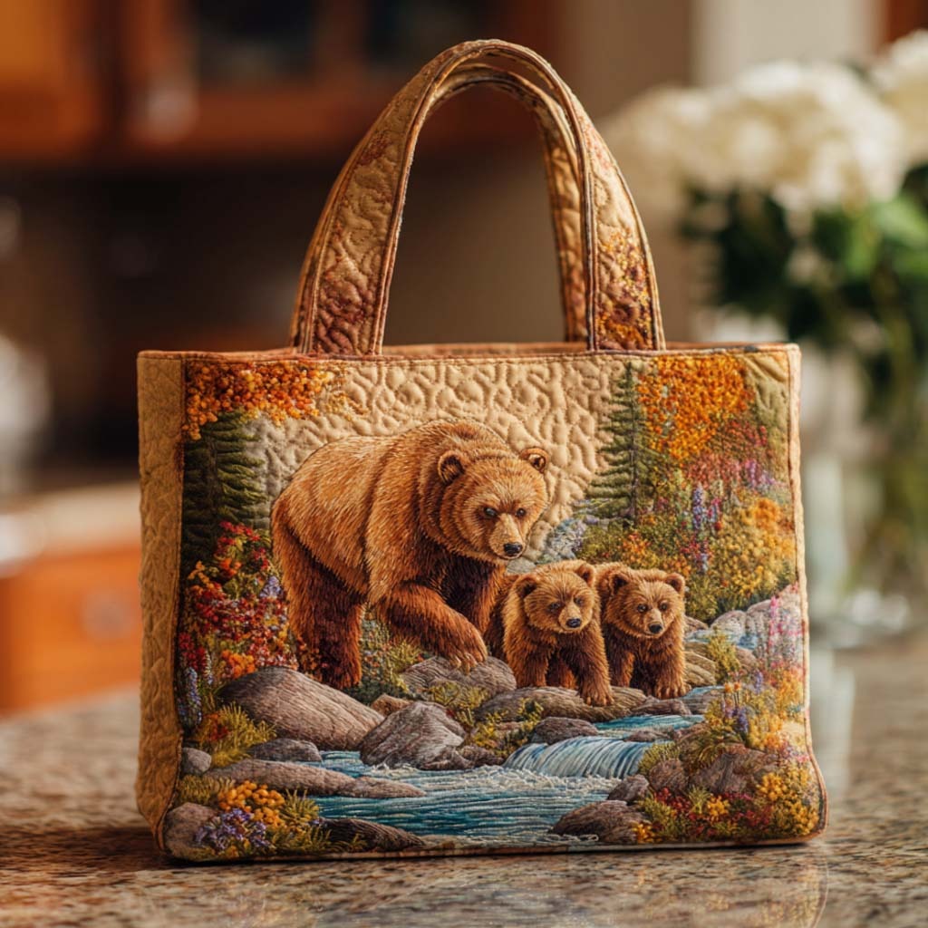 Bear Lake View Quilted Tote Bag