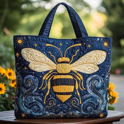 Bee Spirit Quilted Tote Bag