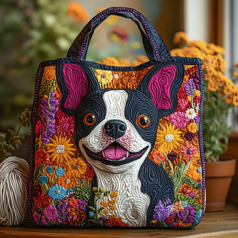 Bloom Joy Quilted Tote Bag