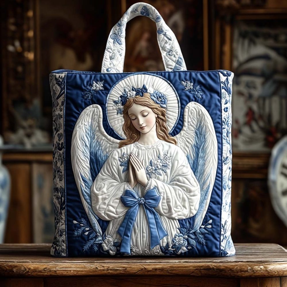 Blue Seraph Grace Quilted Tote Bag