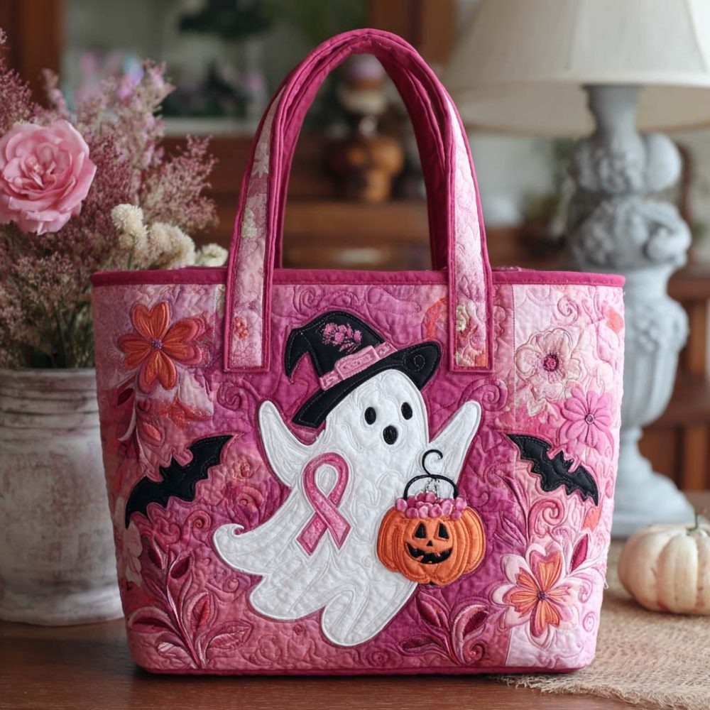 Blush Spirit Glow Quilted Tote Bag