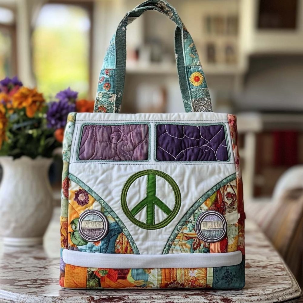 Boho Dreams Quilted Tote Bag