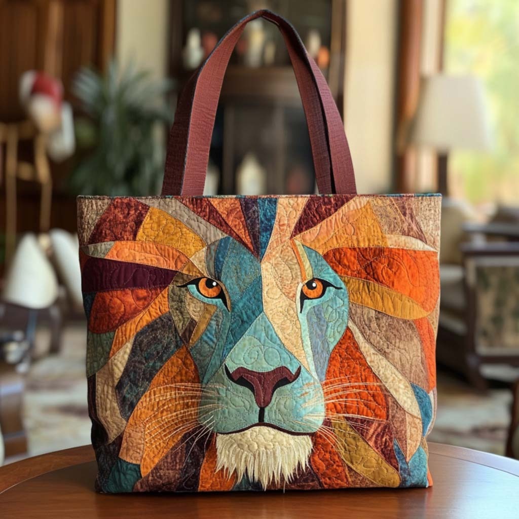 Bold Mane Quilted Tote Bag
