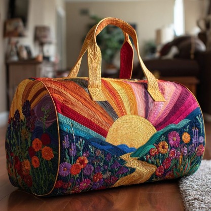 Bright Dawn Quilted Duffle Bag