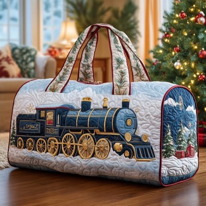 Christmas Express Quilted Duffle Bag