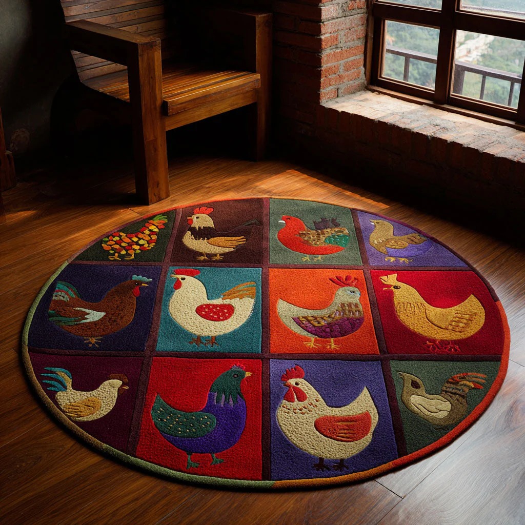 Country Dawn Round Carpet