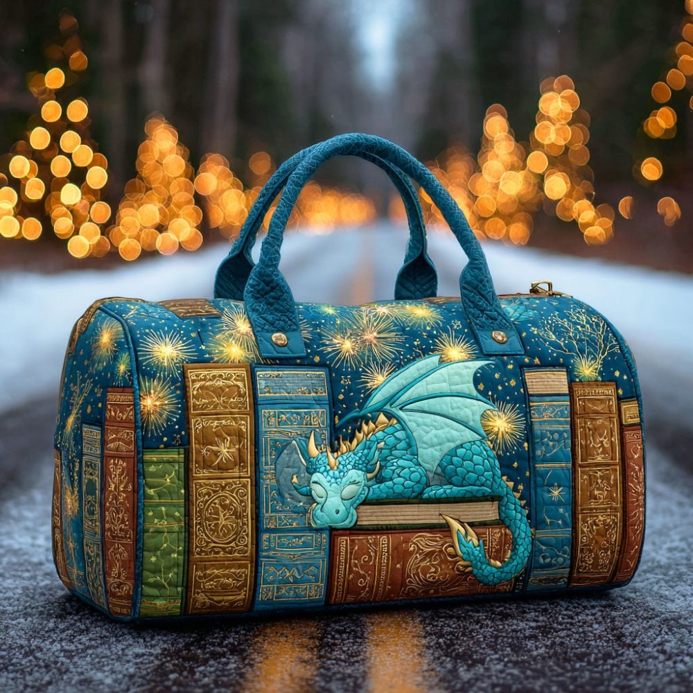 Dragon Tome Quilted Duffle Bag