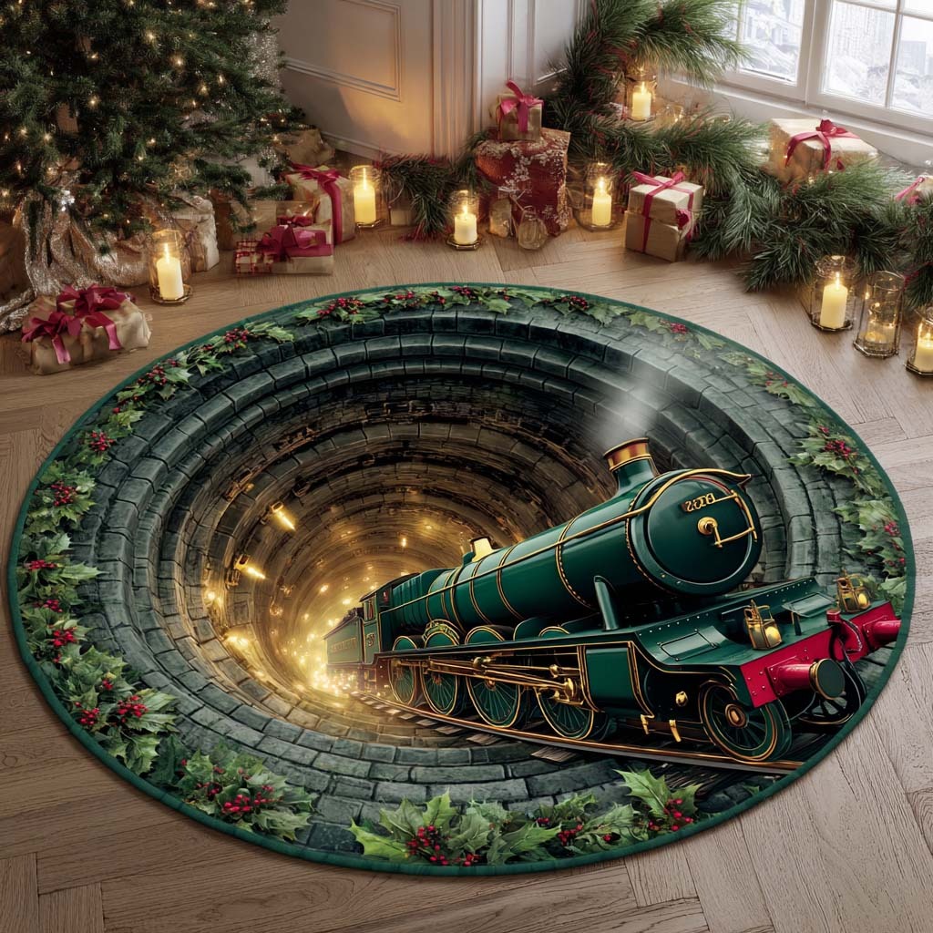 Emerald Journey Round Carpet 