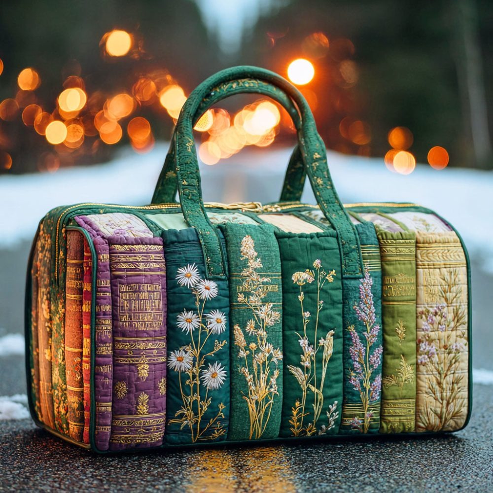 Endless Stories Quilted Duffle Bag