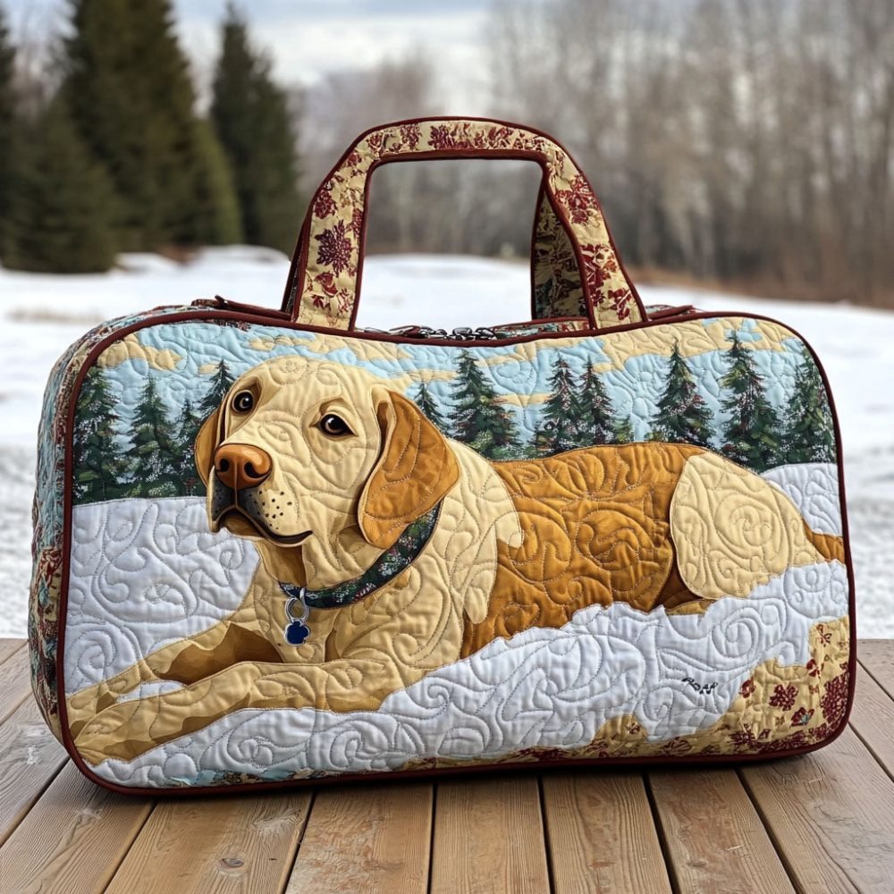Faithful Retrievers Quilted Duffle Bag