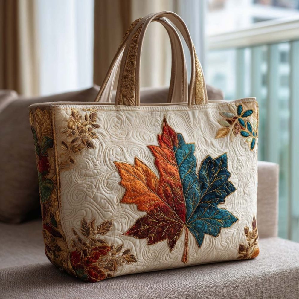Harvest Joy Quilted Tote Bag