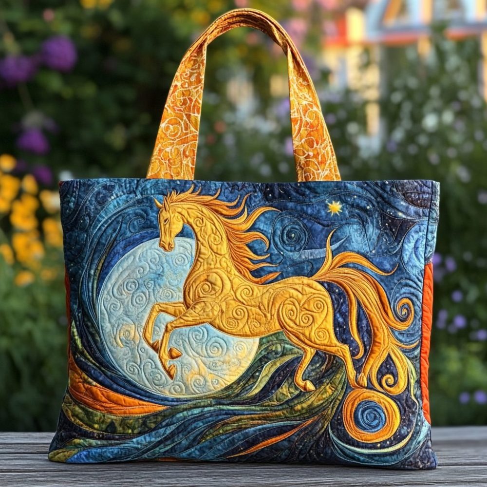 Horse Magic Quilted Tote Bag
