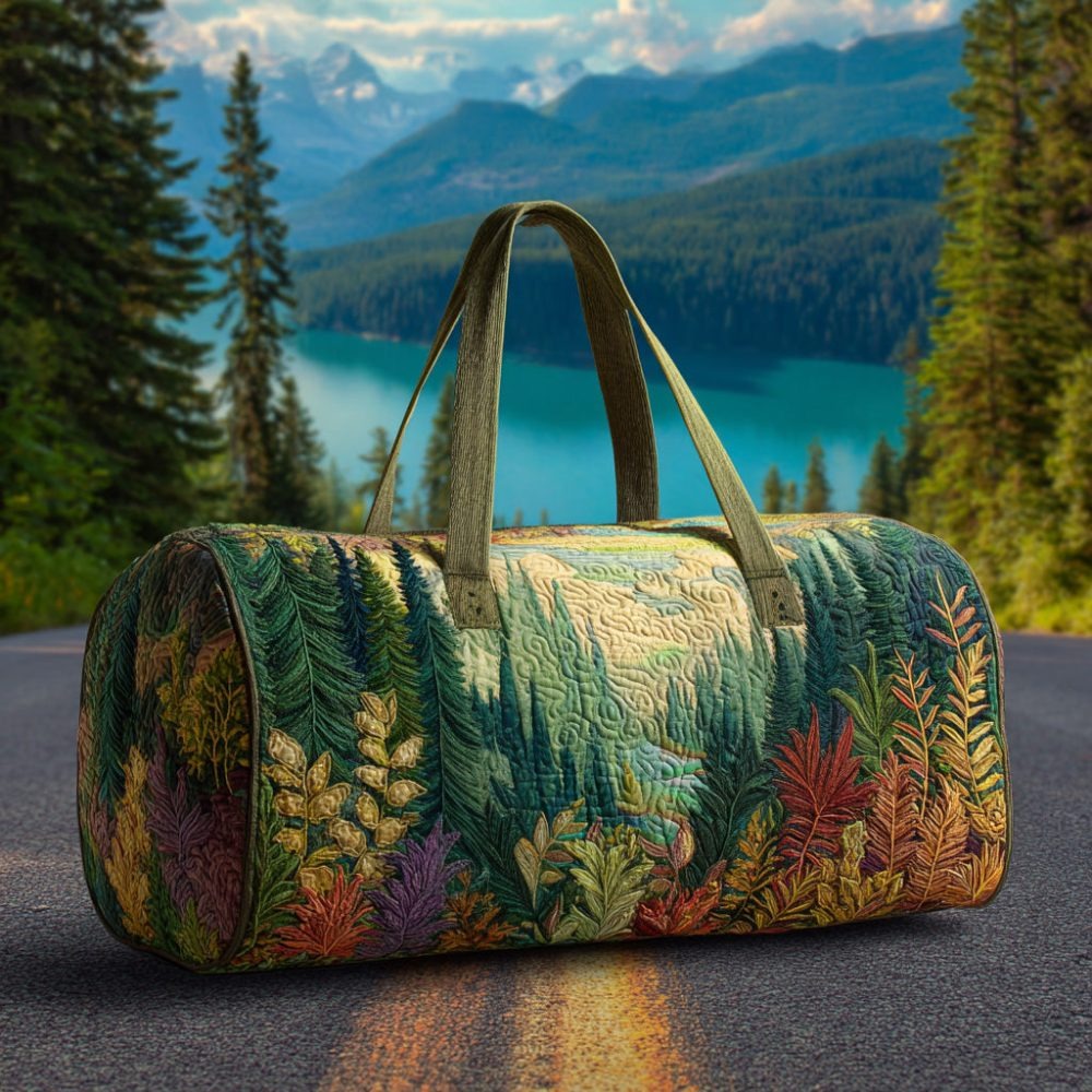 Pine Journey Quilted Duffle Bag