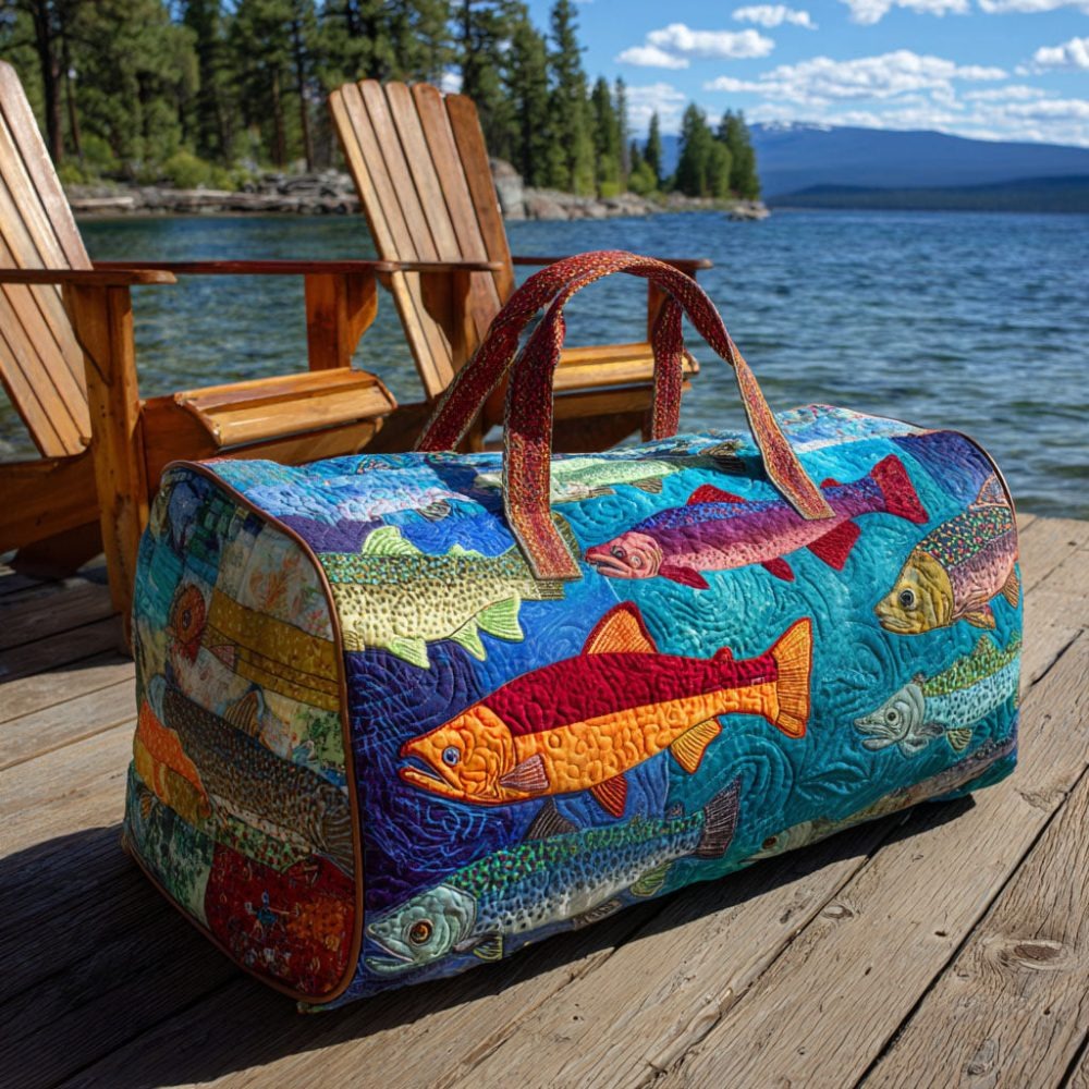 Stream Catch Quilted Duffle Bag