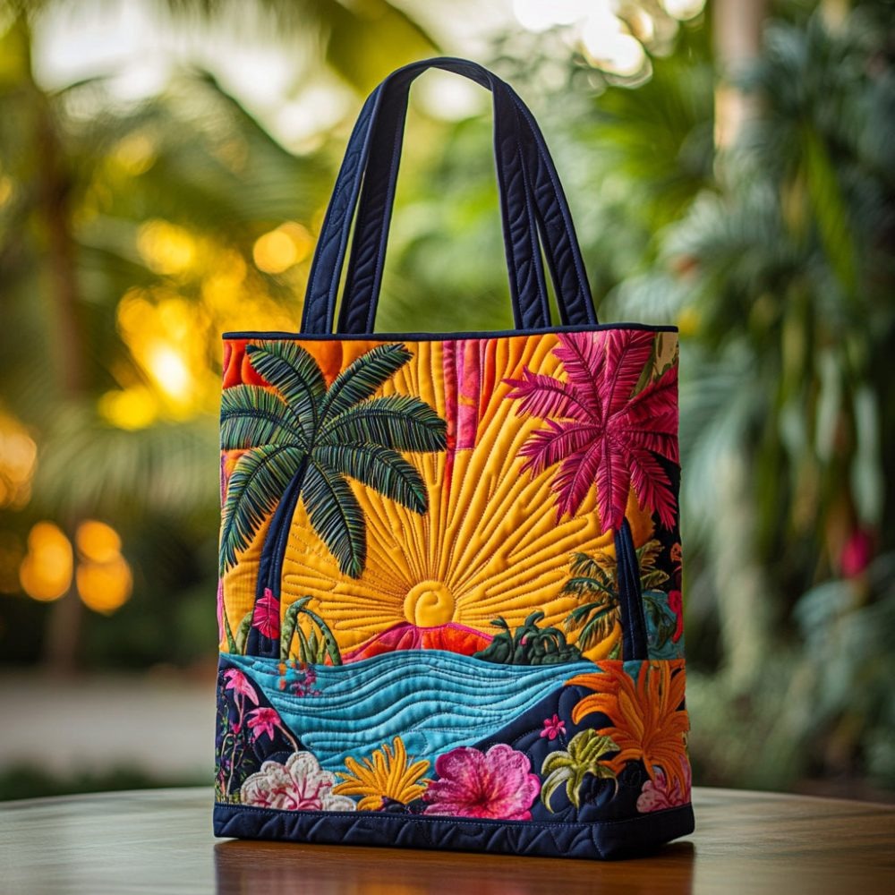 Sunny Whispers Quilted Tote Bag
