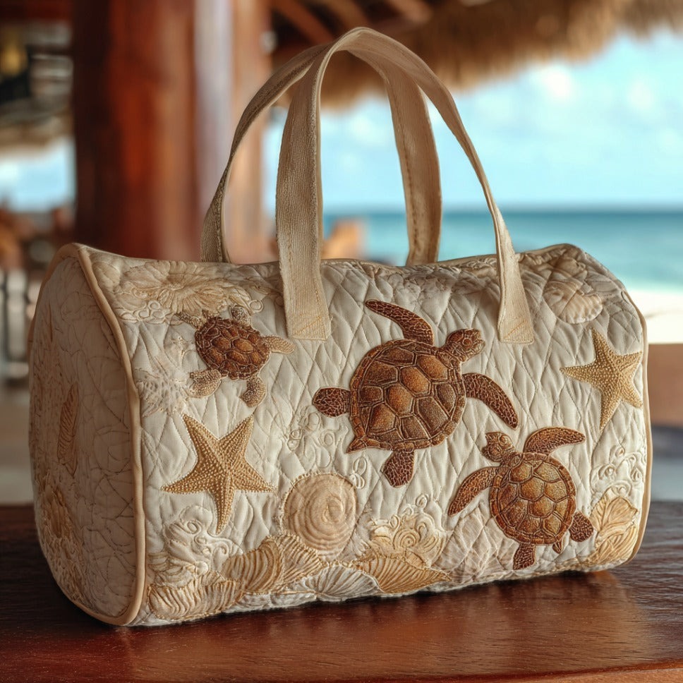 Tide Turtle Quilted Duffle Bag